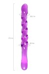 Фиолетовый двусторонний фаллоимитатор Tanza - 27,5 см. фото 8 — pink-kiss