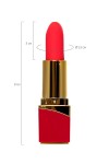 Красный вибратор-помада Pansies - 9 см. фото 11 — pink-kiss
