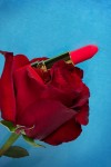 Красный вибратор-помада Pansies - 9 см. фото 15 — pink-kiss