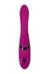 Фиолетовый поворотный вибратор c вакуумной стимуляцией Spinser - 23 см. фото 4 — pink-kiss