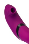 Фиолетовый поворотный вибратор c вакуумной стимуляцией Spinser - 23 см. фото 14 — pink-kiss