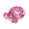 Розовое эрекционное виброкольцо Pink Bear фото 3 — pink-kiss