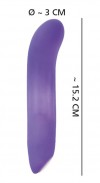 Фиолетовый мини-вибратор Flashing Mini Vibe - 15,2 см. фото 7 — pink-kiss