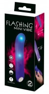 Фиолетовый мини-вибратор Flashing Mini Vibe - 15,2 см. фото 8 — pink-kiss