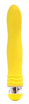 Желтый эргономичный вибратор Sexy Friend - 17,5 см. фото 1 — pink-kiss