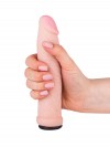 Телесный ультра реалистичный страпон с регулируемыми трусиками - 16,5 см. фото 4 — pink-kiss