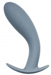 Грязно-синяя анальная пробка Gale - 13 см. фото 1 — pink-kiss
