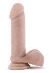 Телесный фаллоимитатор-реалистик 8 Inch Posable Dildo With Balls - 20,3 см. фото 1 — pink-kiss