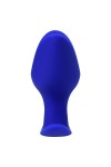 Синяя силиконовая расширяющая анальная втулка Bloom - 9,5 см. фото 4 — pink-kiss