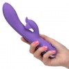Фиолетовый вибромассажер Inflatable G-Flutter с функцией расширения - 21 см. фото 3 — pink-kiss