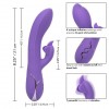Фиолетовый вибромассажер Inflatable G-Flutter с функцией расширения - 21 см. фото 4 — pink-kiss
