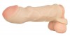 Закрытая удлиняющая насадка на пенис с подхватом мошонки Thicker & Bigger Extension - 17 см. фото 4 — pink-kiss