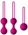 Набор из 3 вагинальных шариков Кегеля розового цвета фото 1 — pink-kiss