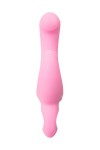 Розовый поворотный вибратор c клиторальным стимулятором Twistme - 19,5 см. фото 4 — pink-kiss