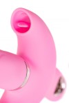 Розовый поворотный вибратор c клиторальным стимулятором Twistme - 19,5 см. фото 12 — pink-kiss