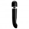 Черный мощный жезловый вибратор с изогнутой ручкой Charming Massager - 24 см. фото 1 — pink-kiss