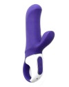 Фиолетовый вибратор Satisfyer Magic Bunny с клиторальным отростком - 17,6 см. фото 2 — pink-kiss