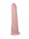 Фаллоимитатор-реалистик на подошве-присоске - 20 см. фото 2 — pink-kiss