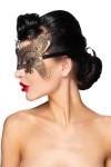 Золотистая карнавальная маска "Турайс" фото 2 — pink-kiss