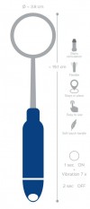 Синяя петля-стимулятор головки Glans Stimulation Loop - 19,1 см. фото 6 — pink-kiss