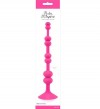 Розовая анальная цепочка с присоской PERLES DASPIRE - 22 см. фото 2 — pink-kiss