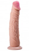 Большой фаллоимитатор на присоске - 20,5 см. фото 1 — pink-kiss