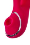 Красный вибратор c клиторальной и вакуумной стимуляциями Doobl - 20 см. фото 10 — pink-kiss