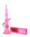 Розовая виброёлочка для анальной стимуляции - 17,8 см. фото 1 — pink-kiss