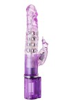 Фиолетовый хай-тек вибратор High-Tech fantasy с бусинами и отростком - 27,2 см. фото 4 — pink-kiss
