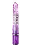 Фиолетовый хай-тек вибратор High-Tech fantasy с бусинами и отростком - 27,2 см. фото 5 — pink-kiss