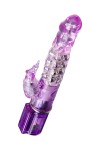 Фиолетовый хай-тек вибратор High-Tech fantasy с бусинами и отростком - 27,2 см. фото 6 — pink-kiss