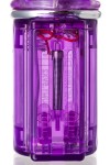 Фиолетовый хай-тек вибратор High-Tech fantasy с бусинами и отростком - 27,2 см. фото 9 — pink-kiss
