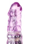 Фиолетовый хай-тек вибратор High-Tech fantasy с бусинами и отростком - 27,2 см. фото 12 — pink-kiss