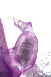 Фиолетовый хай-тек вибратор High-Tech fantasy с бусинами и отростком - 27,2 см. фото 15 — pink-kiss