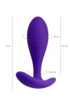Фиолетовая удлиненная анальная втулка  - 7,2 см. фото 8 — pink-kiss
