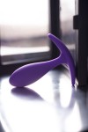 Фиолетовая удлиненная анальная втулка  - 7,2 см. фото 10 — pink-kiss