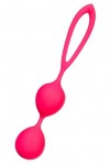 Ярко-розовые вагинальные шарики с петелькой фото 1 — pink-kiss