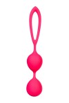 Ярко-розовые вагинальные шарики с петелькой фото 2 — pink-kiss