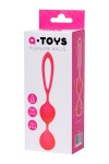 Ярко-розовые вагинальные шарики с петелькой фото 4 — pink-kiss