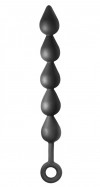 Чёрная анальная цепочка Black Edition Anal Super Beads - 40 см. фото 2 — pink-kiss