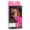 Ярко-розовое эрекционное кольцо Silicone Rechargeable Dual Clit Flicker фото 2 — pink-kiss