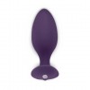 Фиолетовая анальная пробка для ношения Ditto с вибрацией и пультом ДУ - 8,8 см. фото 5 — pink-kiss