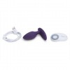 Фиолетовая анальная пробка для ношения Ditto с вибрацией и пультом ДУ - 8,8 см. фото 7 — pink-kiss