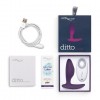 Фиолетовая анальная пробка для ношения Ditto с вибрацией и пультом ДУ - 8,8 см. фото 11 — pink-kiss