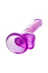 Фиолетовый реалистичный фаллоимитатор Celiam - 20,5 см. фото 6 — pink-kiss