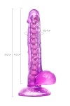 Фиолетовый реалистичный фаллоимитатор Celiam - 20,5 см. фото 11 — pink-kiss