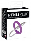 Уретральный плаг с силиконовым кольцом под головку Penis Plug фото 6 — pink-kiss