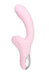 Розовый вибратор-кролик с ласкающим язычком Orali - 22 см. фото 4 — pink-kiss