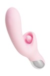 Розовый вибратор-кролик с ласкающим язычком Orali - 22 см. фото 6 — pink-kiss
