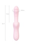 Розовый вибратор-кролик с ласкающим язычком Orali - 22 см. фото 8 — pink-kiss